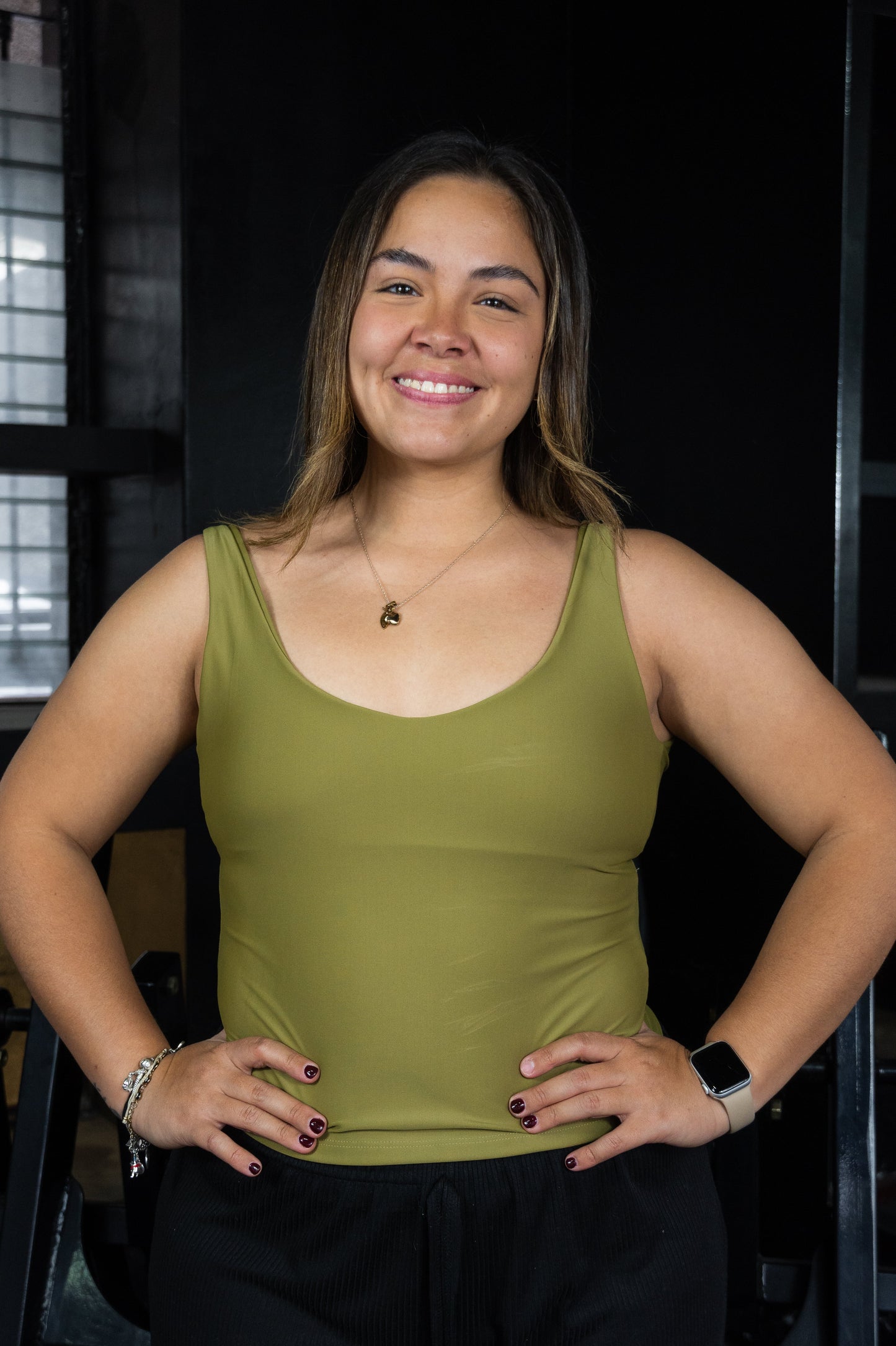 Tank Basic Olive green