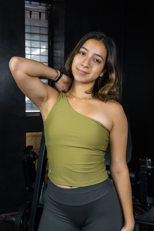 Tank Top 1 hand Olive green